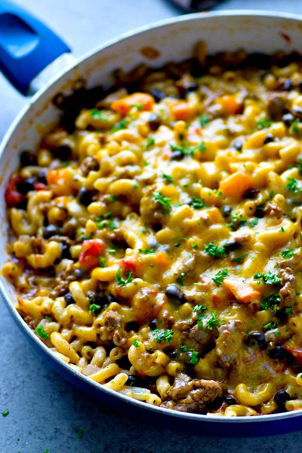 Mac N Cheese With Ground Beef
 Lighter e Pot Beef Chili Mac n Cheese Recipe