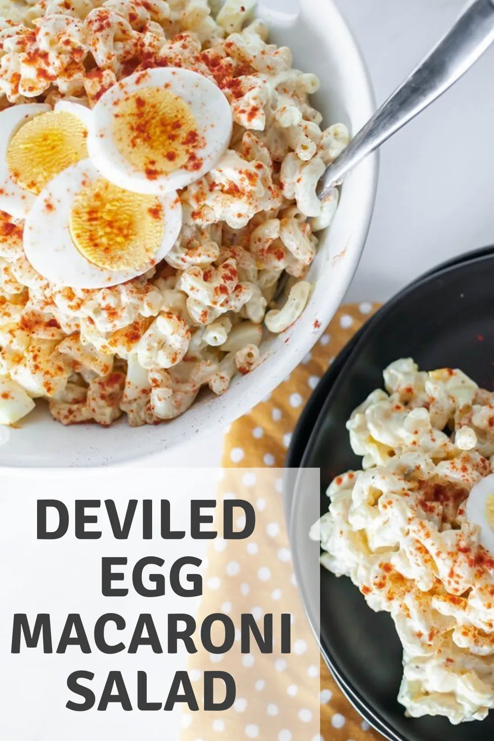 Macaroni Salad With Egg And Cheese
 Deviled Egg Macaroni Salad