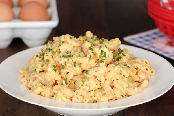 Macaroni Salad With Egg And Cheese
 Ultimate Macaroni Salad – Amish style with eggs and cheese