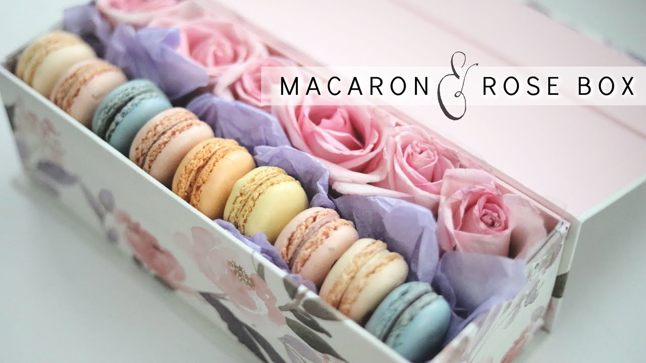 Macarons Box DIY
 DIY ROSE BOX WITH MACARONS EASY MOTHER S DAY GIFT IDEA