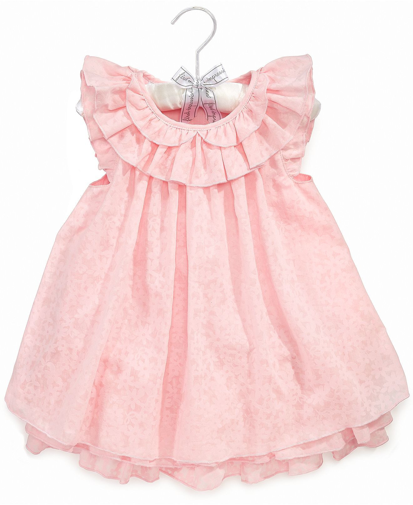 Macy'S Baby Girl Party Dresses
 First Impressions Baby Dress Baby Girls Burn Out Dress