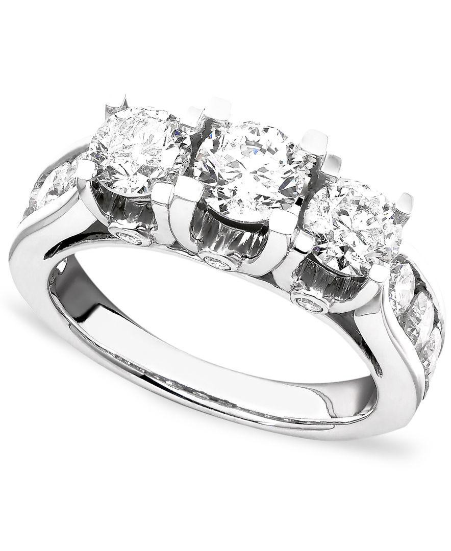 Macys Diamond Rings
 Macy s Diamond Ring In 14k White Gold 3 Ct T w in