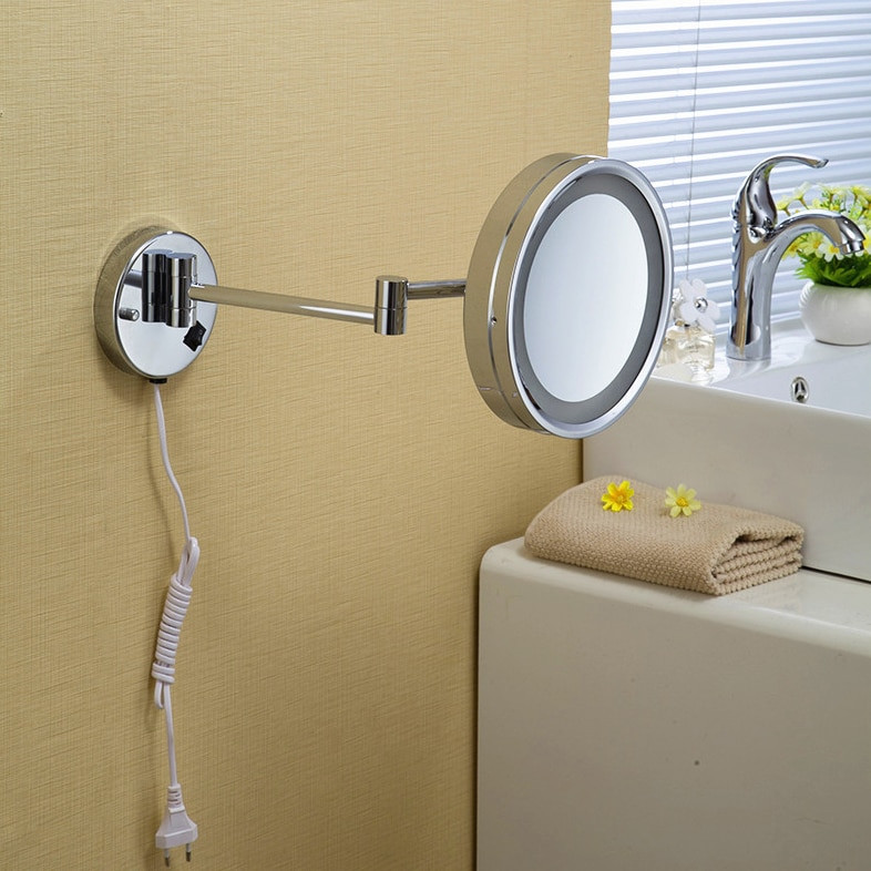 Magnifying Bathroom Mirrors Wall Mounted
 Aliexpress Buy Bath Mirrors 8"Wall Mounted Round e