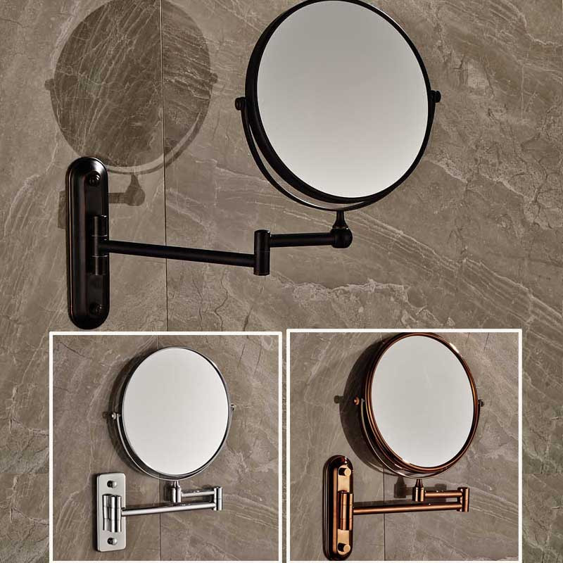Magnifying Bathroom Mirrors Wall Mounted
 Free Shipping 8" Wall Mounted Round Magnifying Bathroom