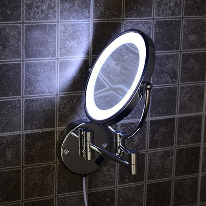 Magnifying Bathroom Mirrors Wall Mounted
 Wall Mounted 8" Bath LED Bathroom Mirrors Magnifying