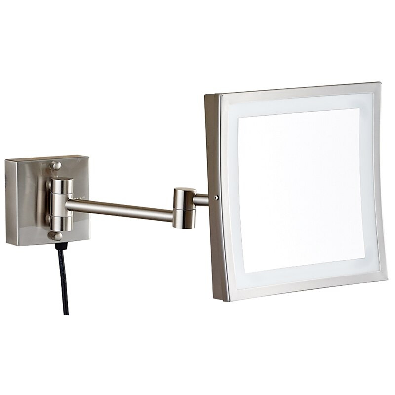 Magnifying Bathroom Mirrors Wall Mounted
 Gurun LED Makeup Mirror 8 Inch Wall Mounted Mirror3X