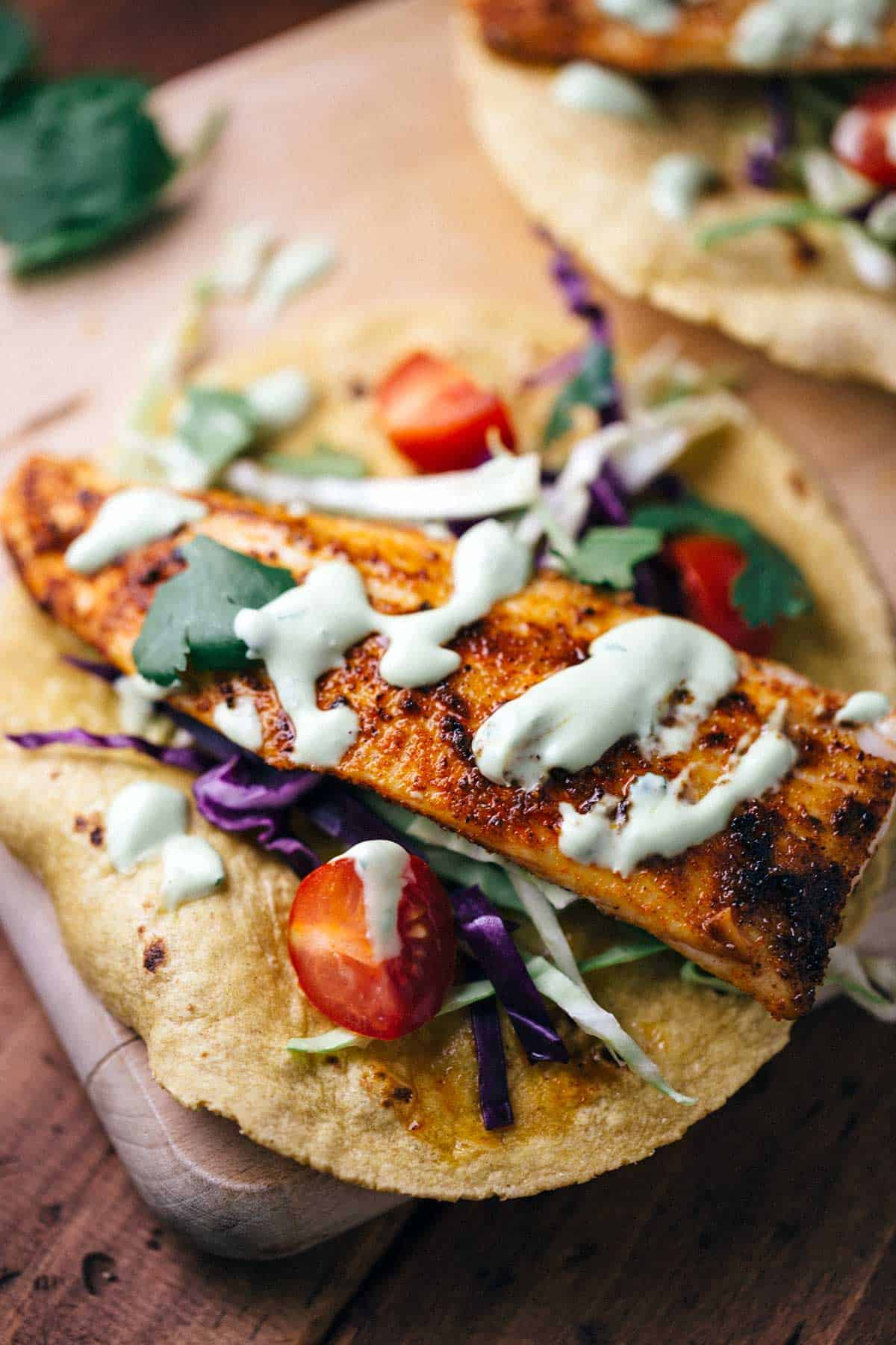 Mahi Mahi Fish Recipes
 Blackened Mahi Mahi Fish Tacos with Avocado Sauce