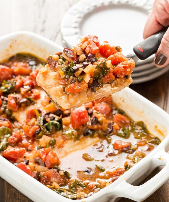 Mahi Mahi Fish Recipes
 Baked Mahi Mahi with Tomatoes & Olives Garnish with Lemon