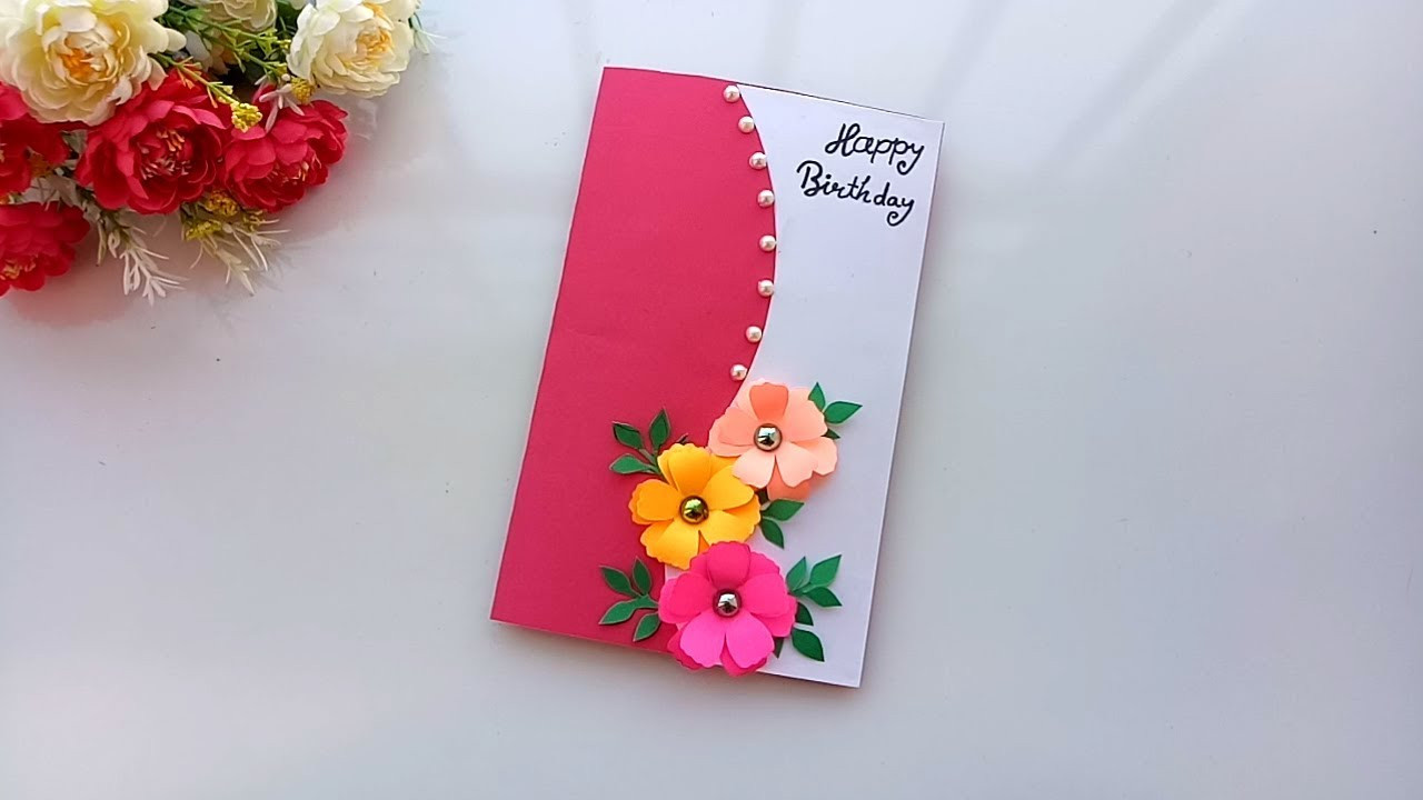 Make A Birthday Card
 Beautiful Handmade Birthday card idea DIY Greeting Pop