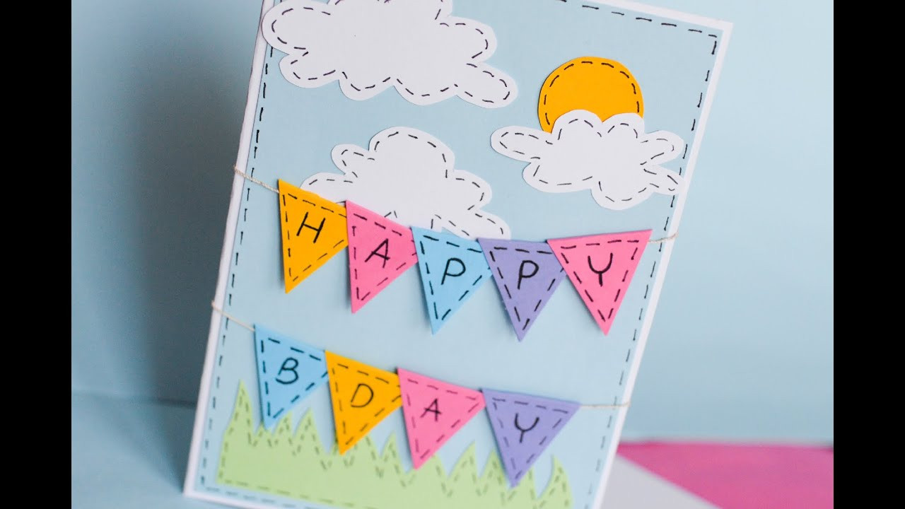 Make A Birthday Card
 How to Make Greeting Birthday Card Step by Step