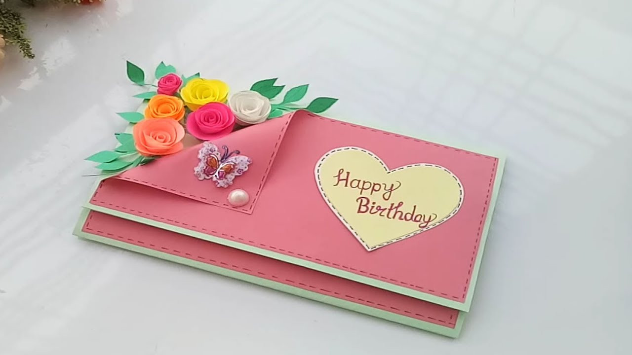 Make A Birthday Card
 Beautiful Handmade Birthday card Birthday card idea