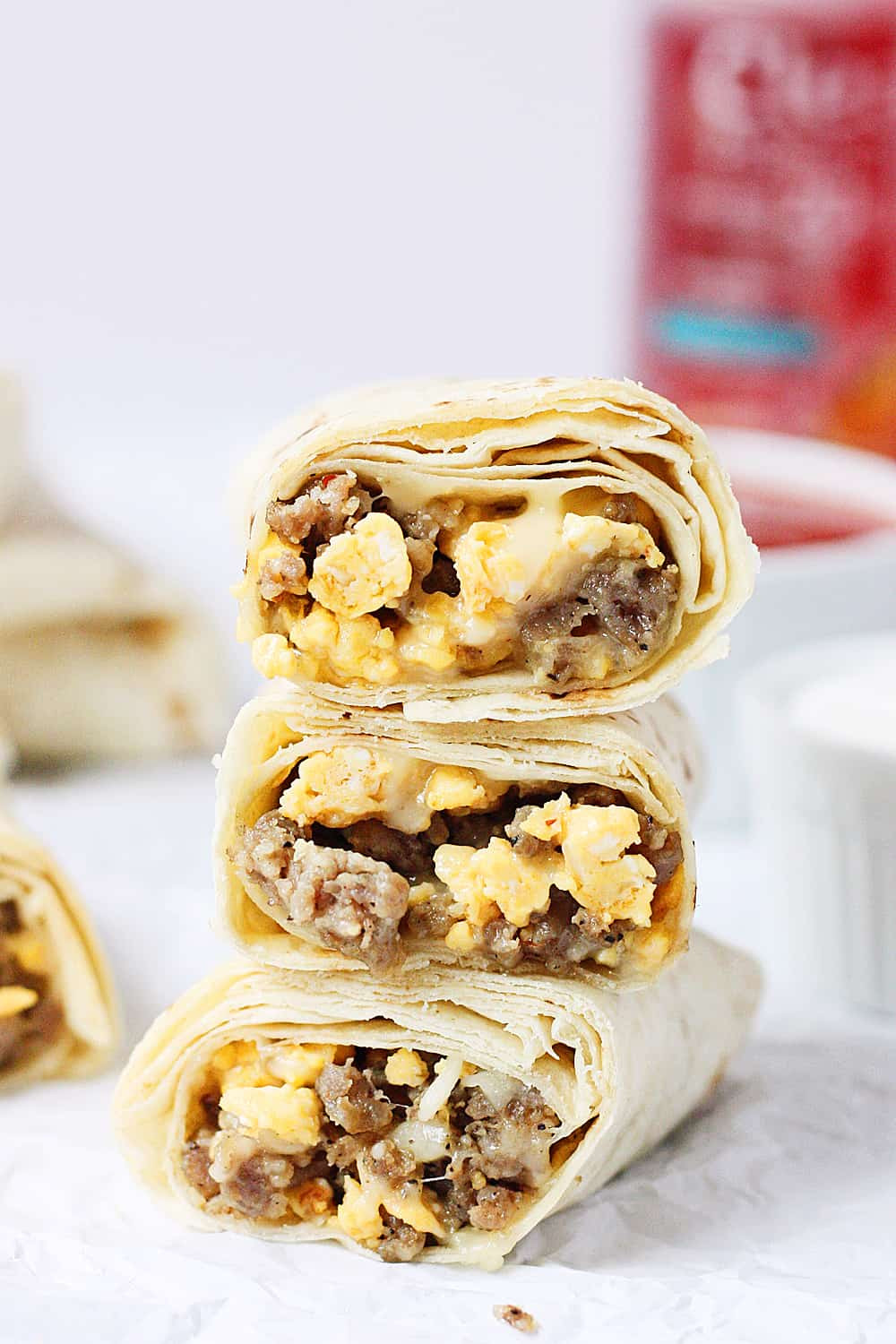 Make Ahead Freezer Breakfast Burritos
 Freezer Breakfast Burritos a Clear Protein Drink That