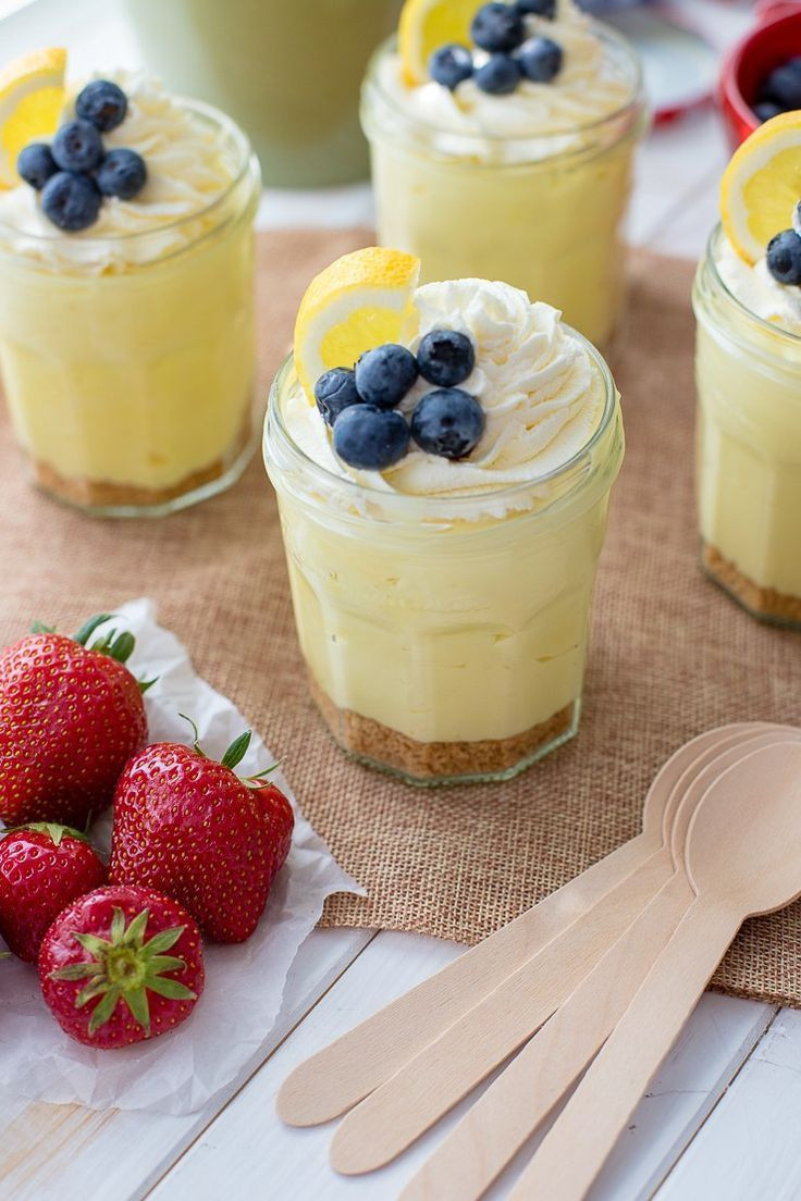 Make Ahead Summer Desserts
 Lemon Cheesecake Mousse Parfaits Recipe