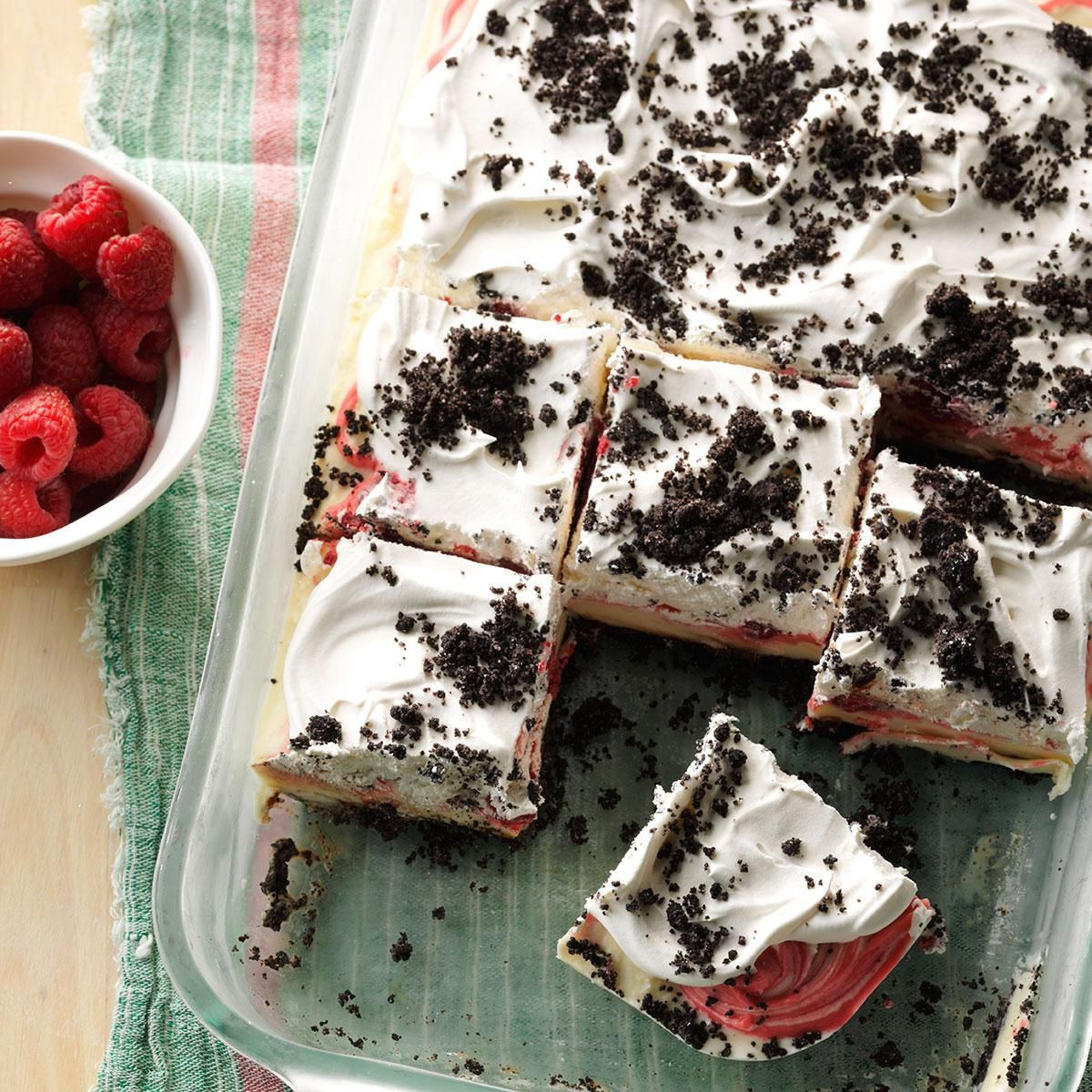 Make Ahead Summer Desserts
 Raspberry Ice Cream Delight Recipe in 2020
