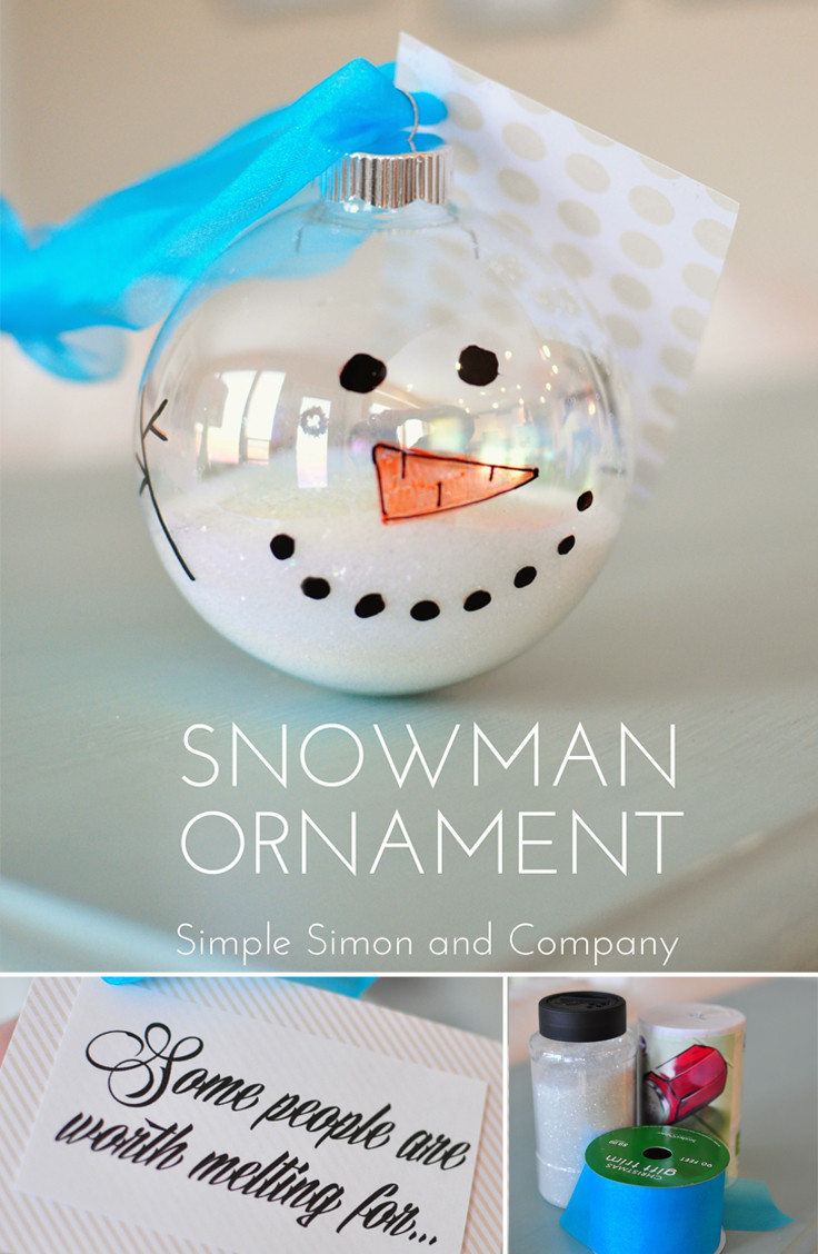 Make And Take Crafts For Adults
 Melted Snowman Ornament Tutorial Simple Simon and pany