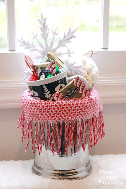 Make Your Own Gift Basket Ideas
 Warm & Cozy Chocolate Gift Basket DIY Gift Link Party