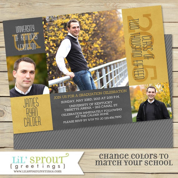 Male High School Graduation Party Ideas
 Class of 2018 Graduation Announcement High School or