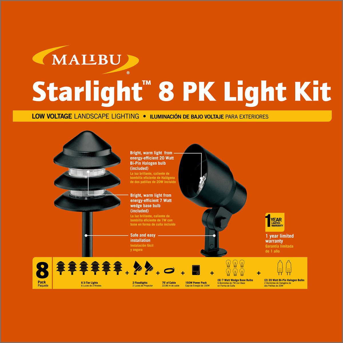 Malibu Landscape Light Kit
 Malibu Starlight 8 Pack Light Kit Low Voltage Landscape