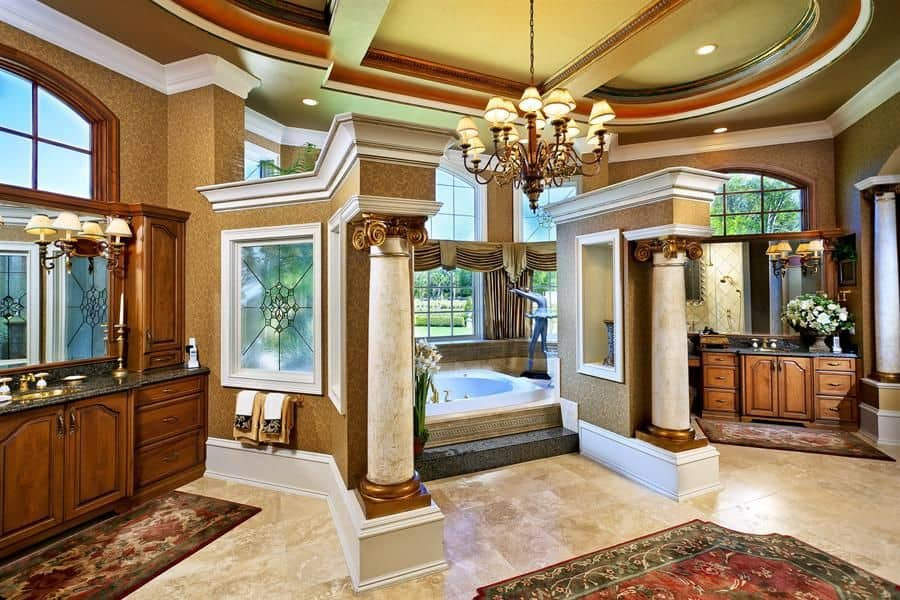 Mansion Master Bathroom
 34 Luxury Primary Bathrooms that Cost a Fortune in 2020