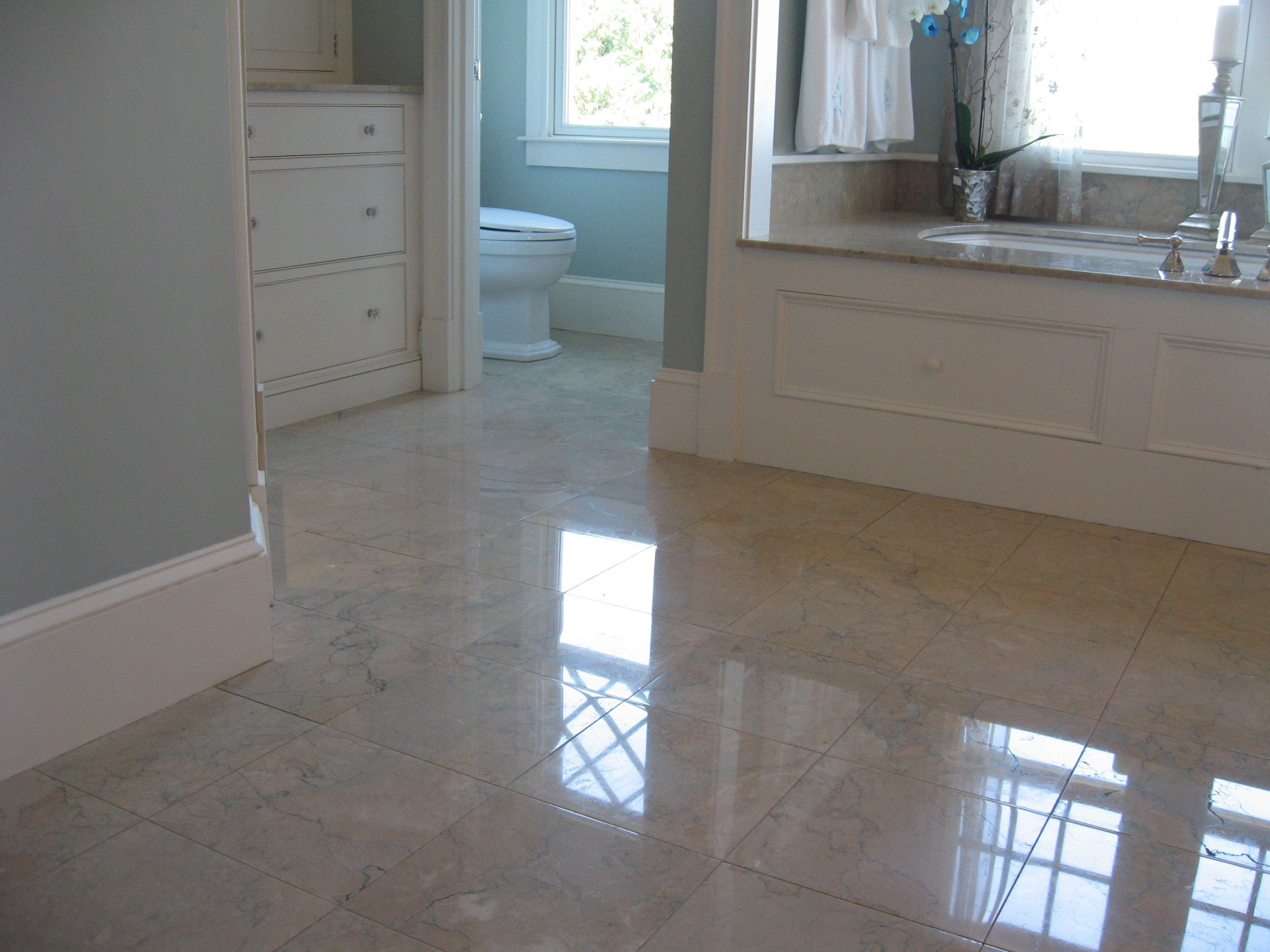 Marble Bathroom Floor Tiles
 30 great ideas for marble bathroom floor tiles