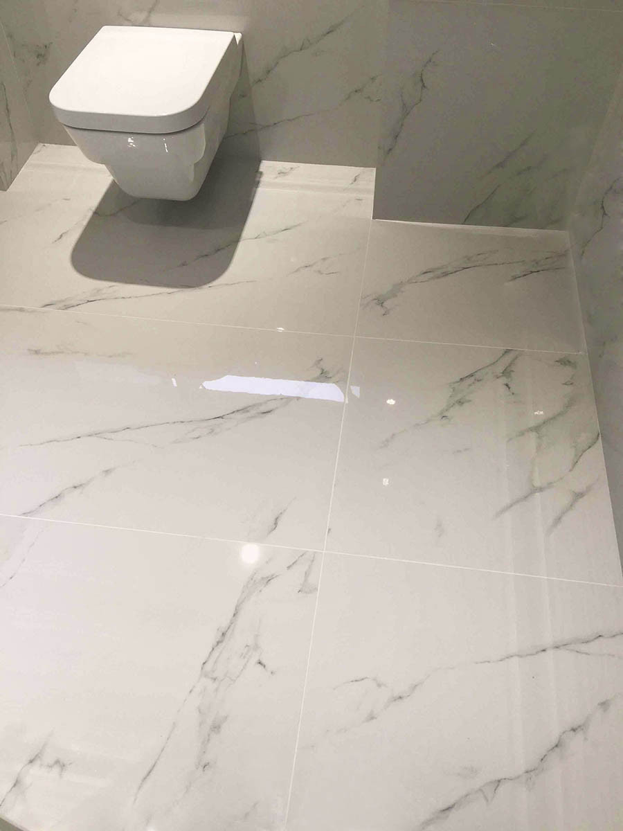 Marble Bathroom Floor Tiles
 White Marble High Glosssize 60x60cm Top Ceramics