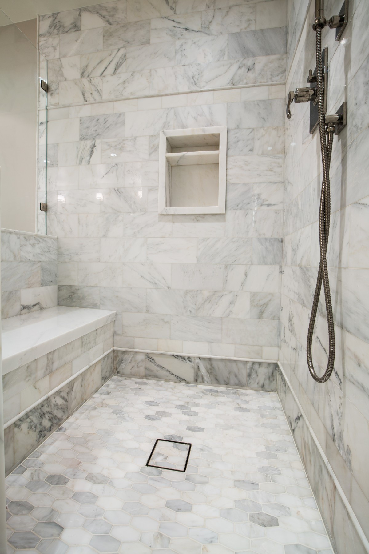 Marble Bathroom Showers
 Details of the Asian Statuary marble shower Nott