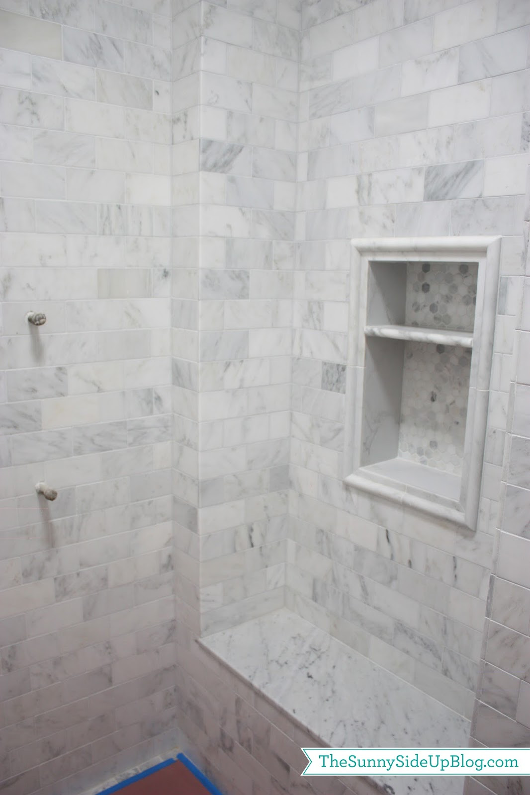 Marble Bathroom Showers
 Carrara marble dreams The Sunny Side Up Blog