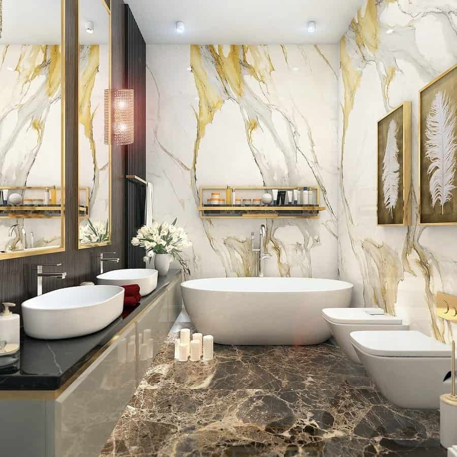Marble Bathroom Tile
 Top 70 Best Marble Bathroom Ideas Luxury Stone Interiors