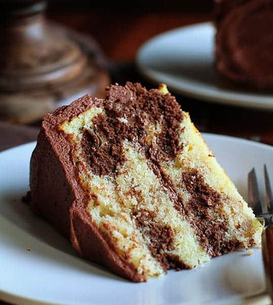 Marble Birthday Cake Recipe
 Marble Cake with Whipped Chocolate Buttercream