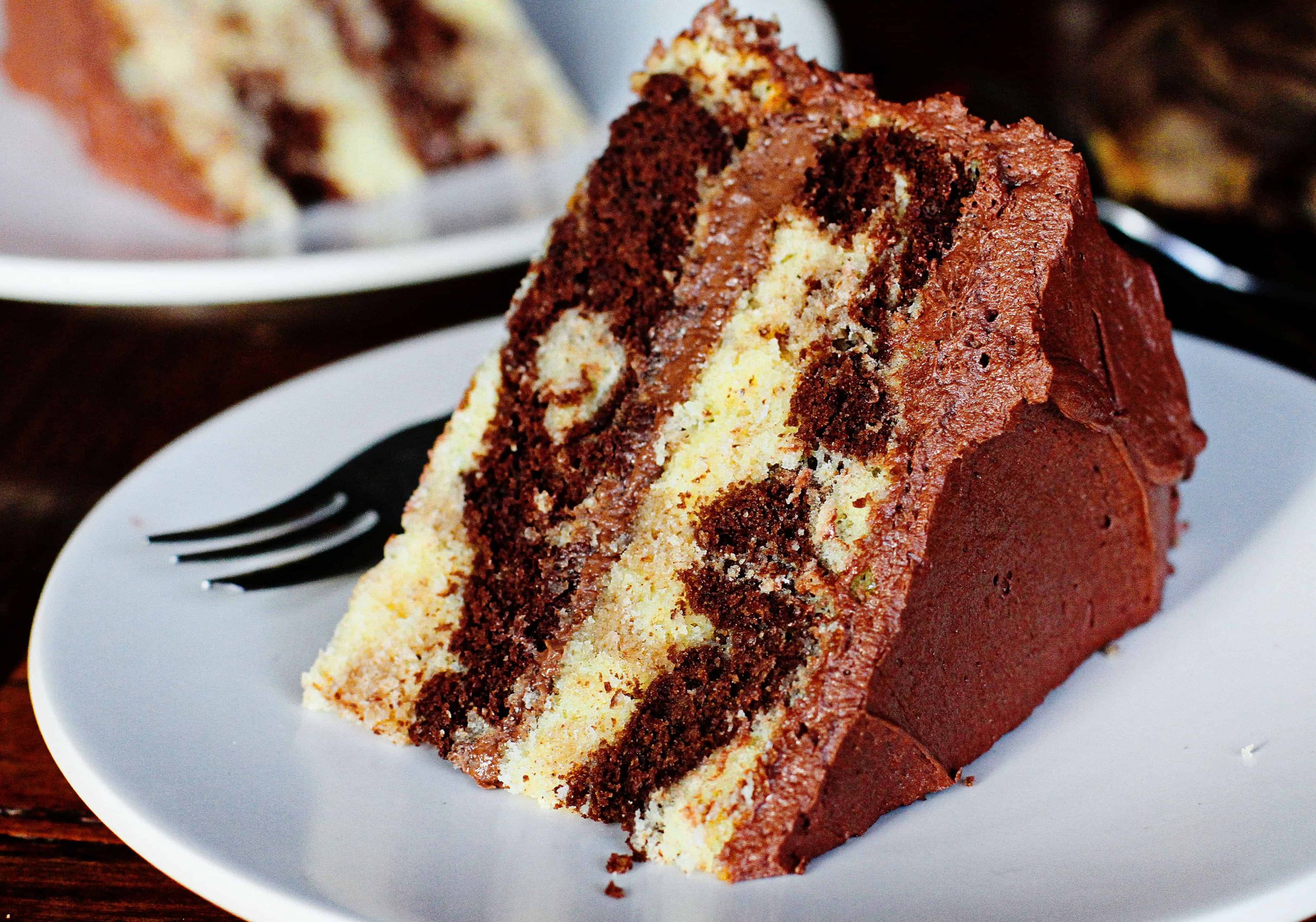 Marble Birthday Cake Recipe
 Marble Cake with Whipped Chocolate Buttercream