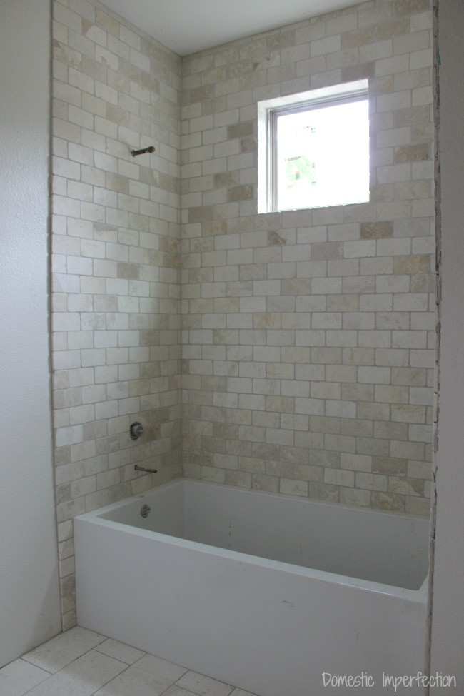 Marble Subway Tile Bathroom
 Grout mistakes and installed bathroom tile Domestic