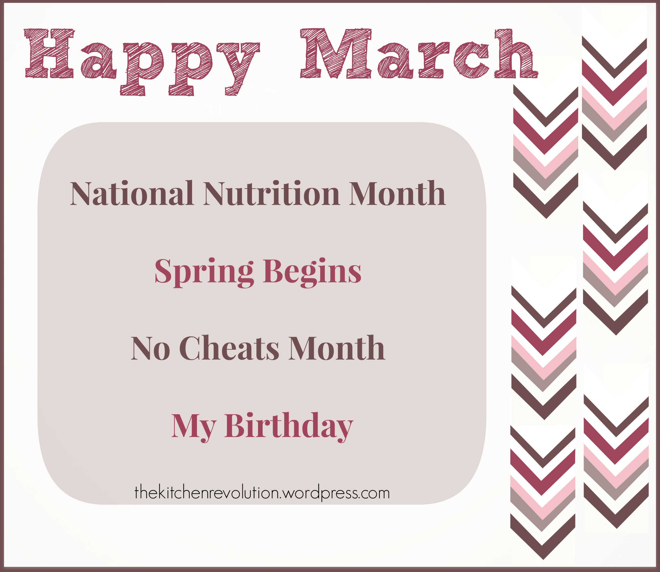 March Birthday Quotes
 Crunch Time – THE KITCHEN REVOLUTION