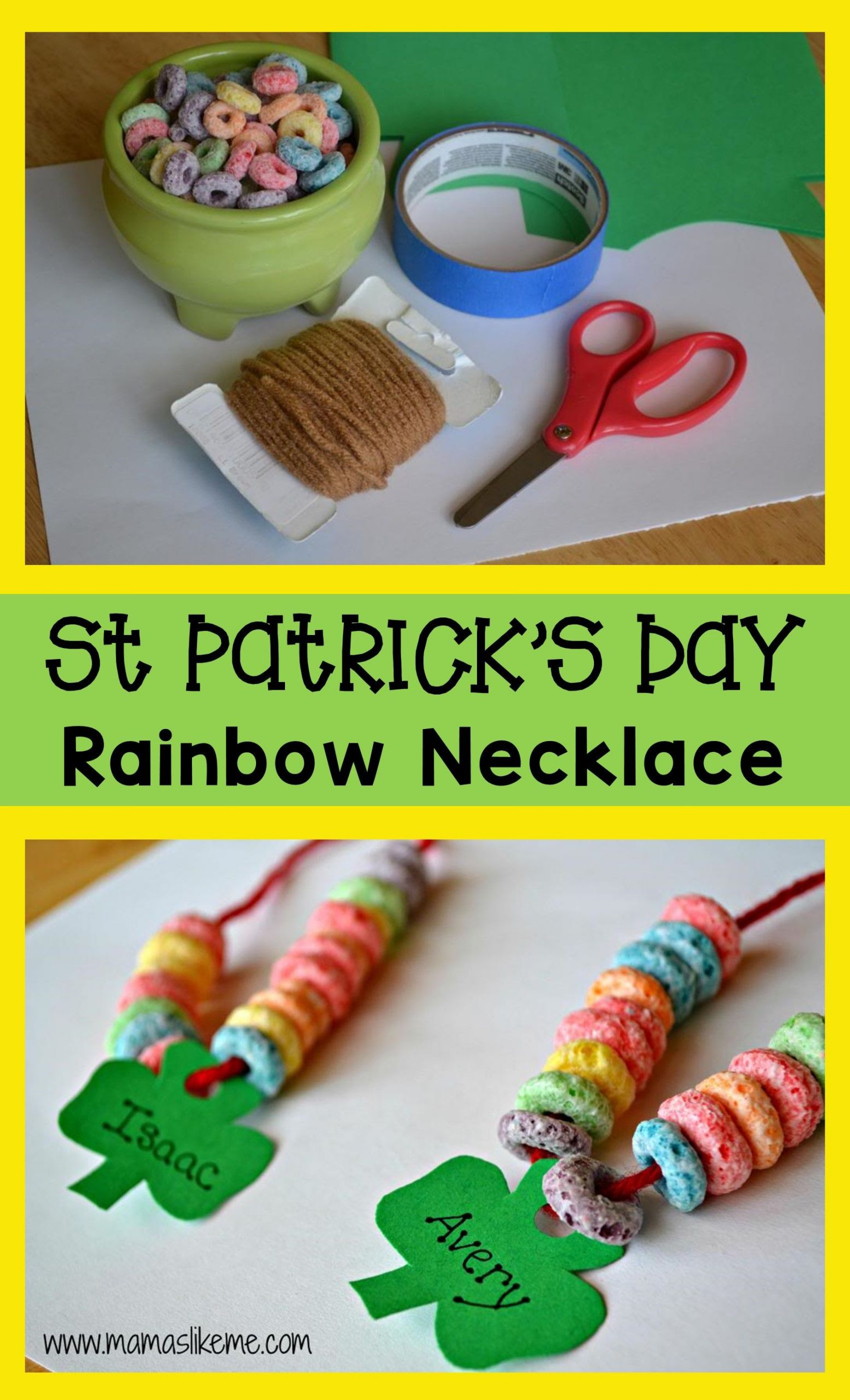 March Craft Ideas For Preschool
 I love this simple St Patrick s day craft Easy enough