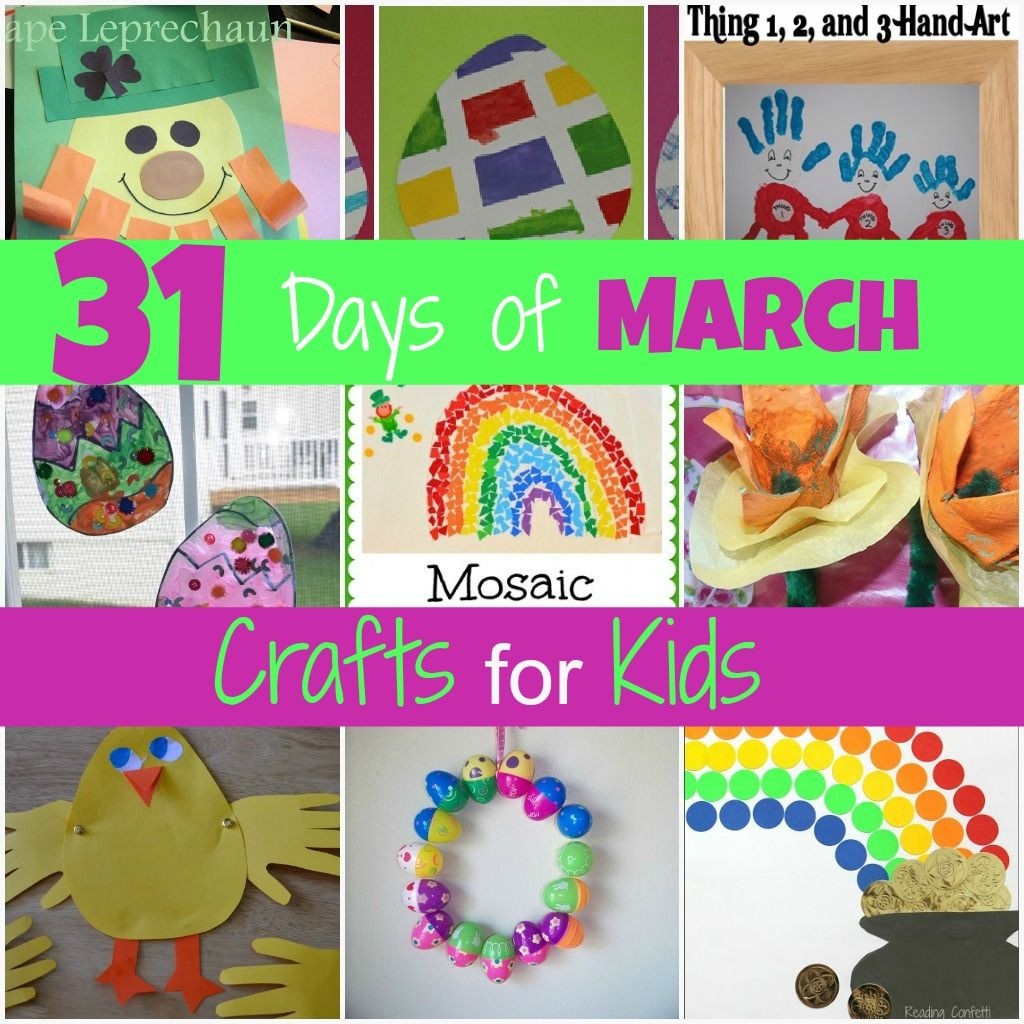 March Crafts For Toddlers
 Mamas Like Me 31 Days of March Crafts for Kids