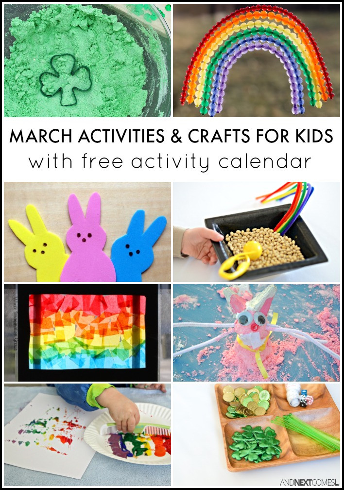 March Crafts For Toddlers
 31 March Activities for Kids Free Activity Calendar