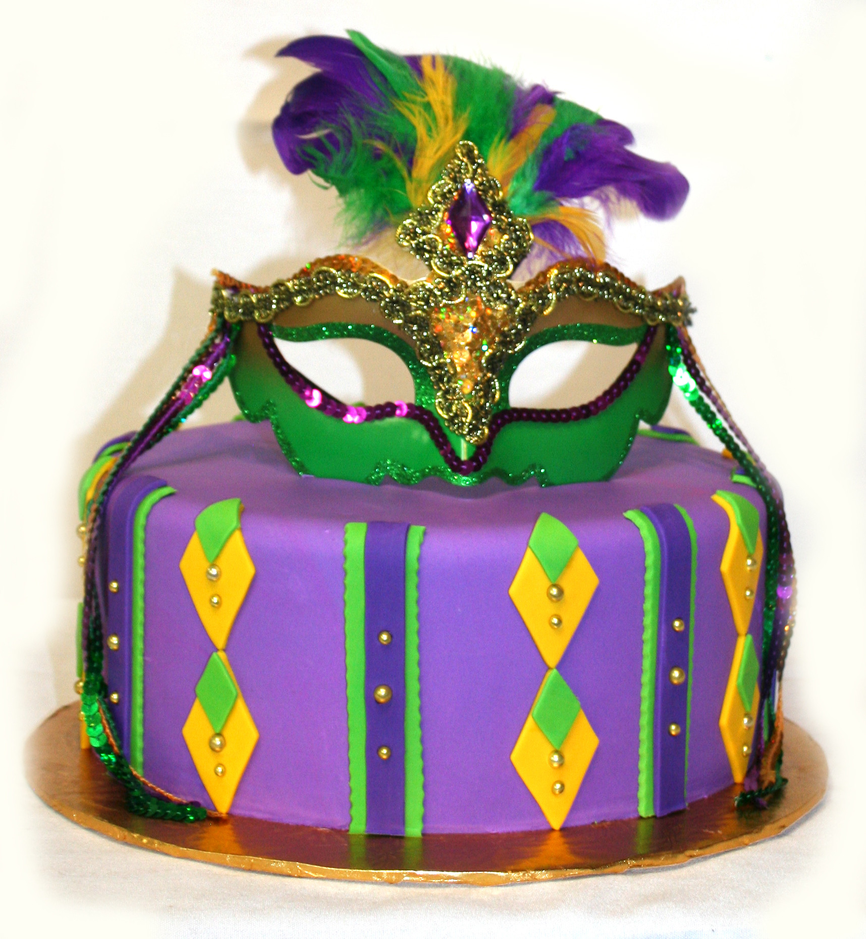 Mardi Gras Birthday Cake
 1205 Mardi Gras Kings Cake ABC Cake Shop & Bakery