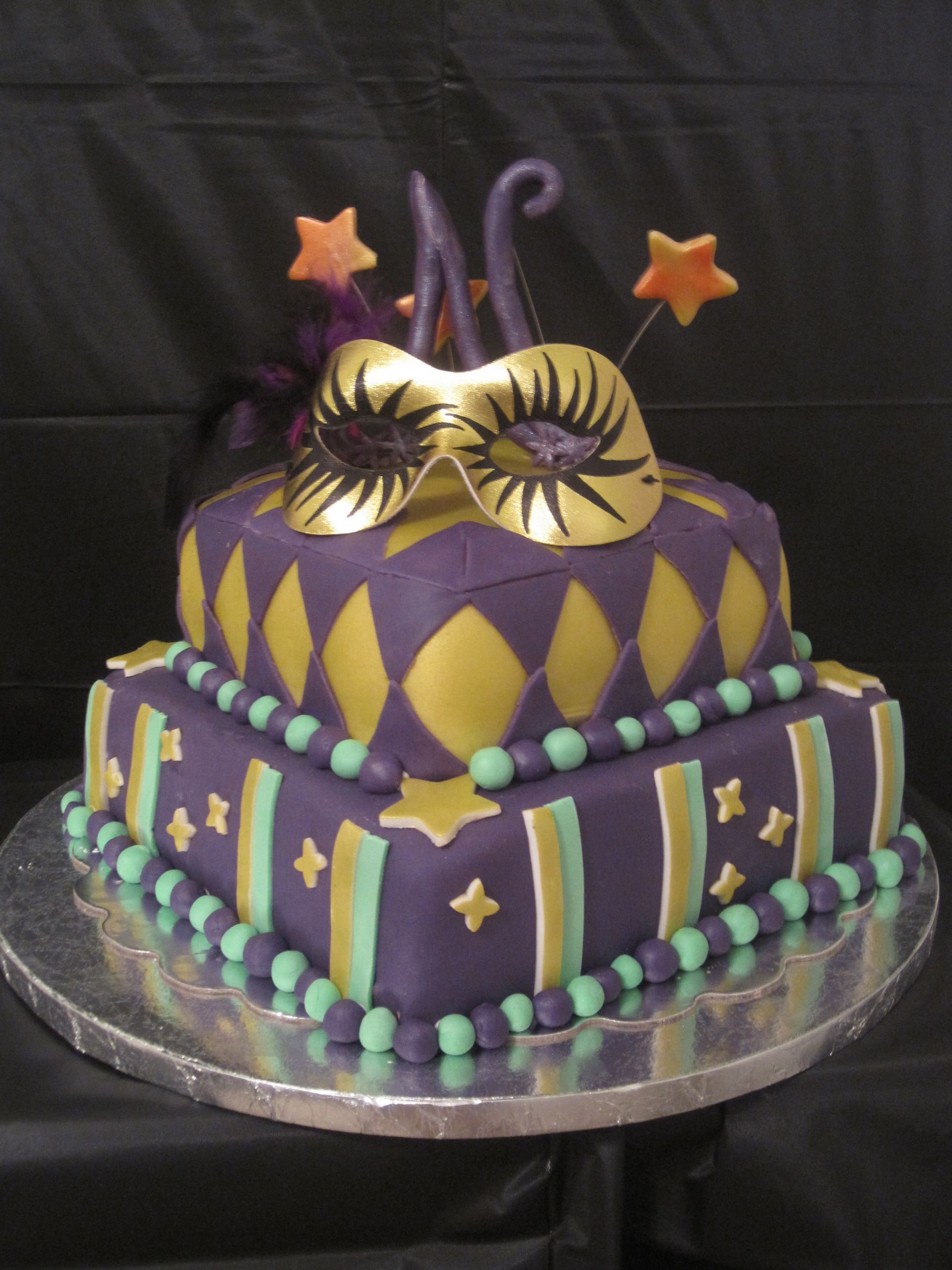 Mardi Gras Birthday Cake
 Birthday Cakes Punkin s Cake Shoppe