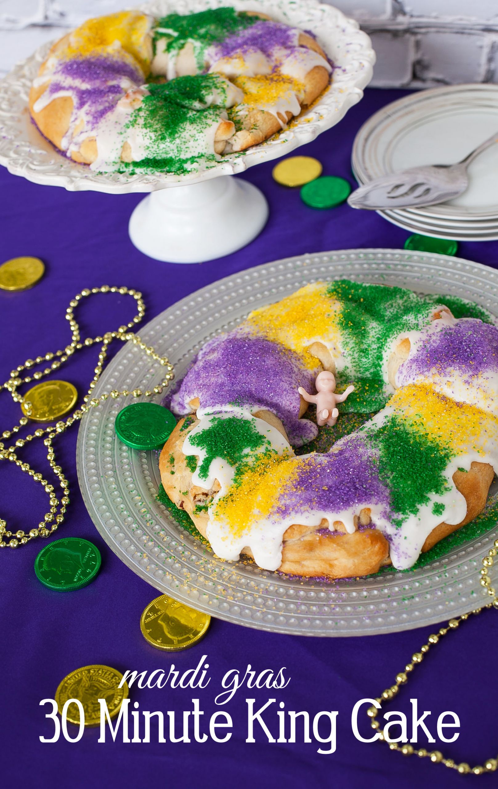 Mardi Gras Cake Recipe
 Easy 30 Minute King Cake Recipe for Mardi Gras Frog