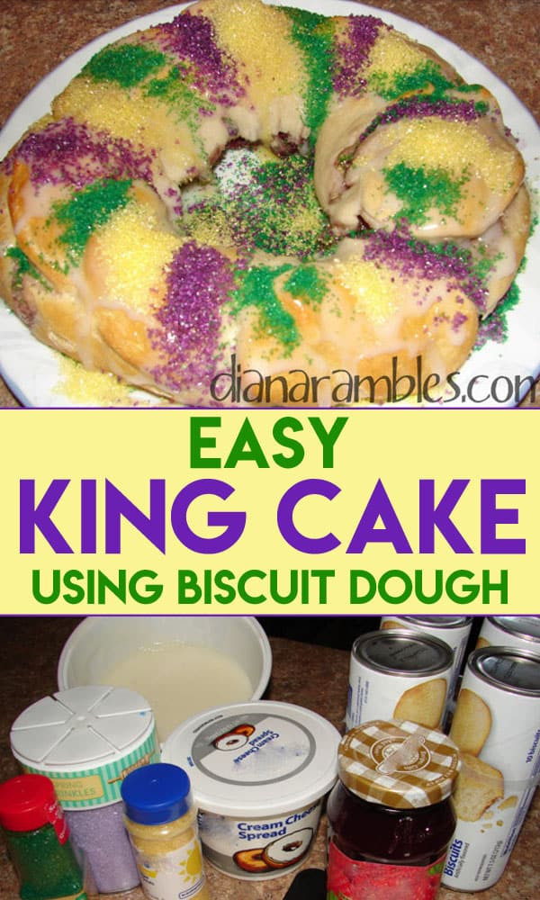 Mardi Gras King Cake Recipe
 Easy and Best King Cake Recipe using Refrigerated Dough