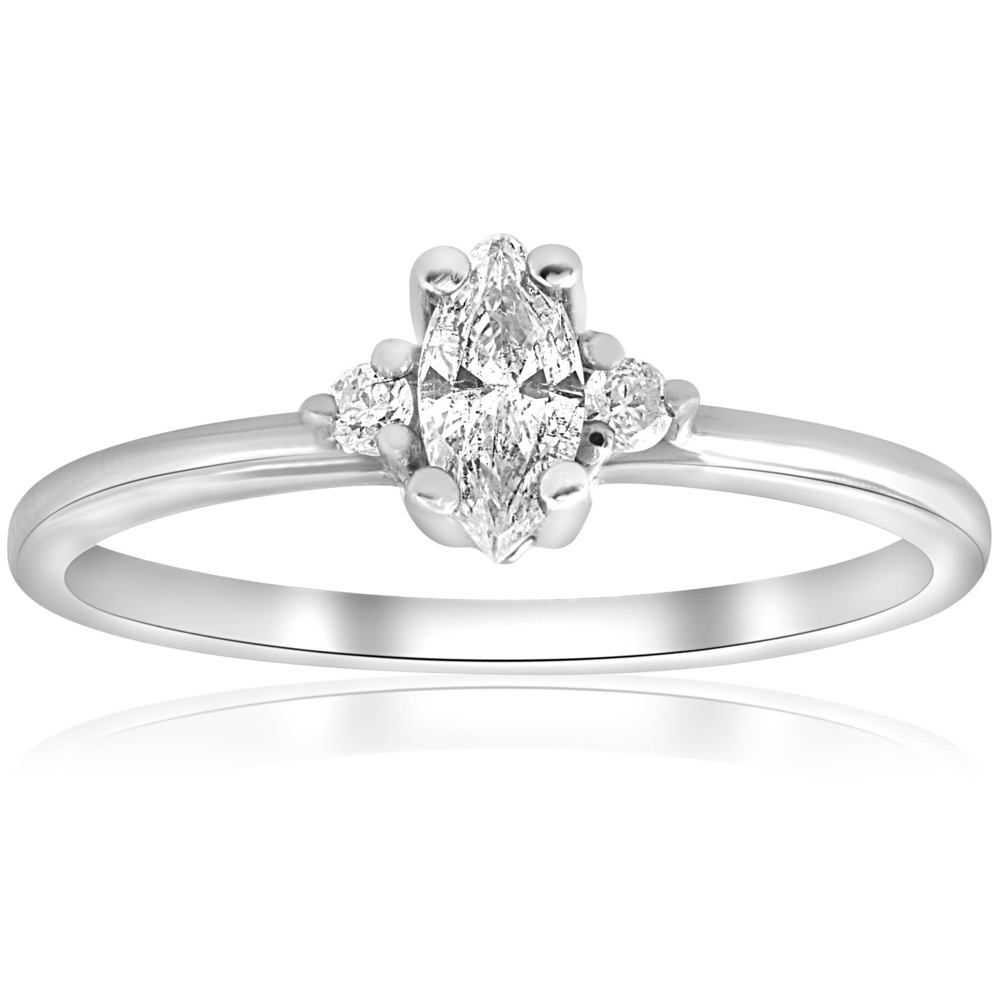 Marquise Diamond Engagement Rings
 Marquise Diamond Three Stone Engagement Ring 1 3 ct 10k
