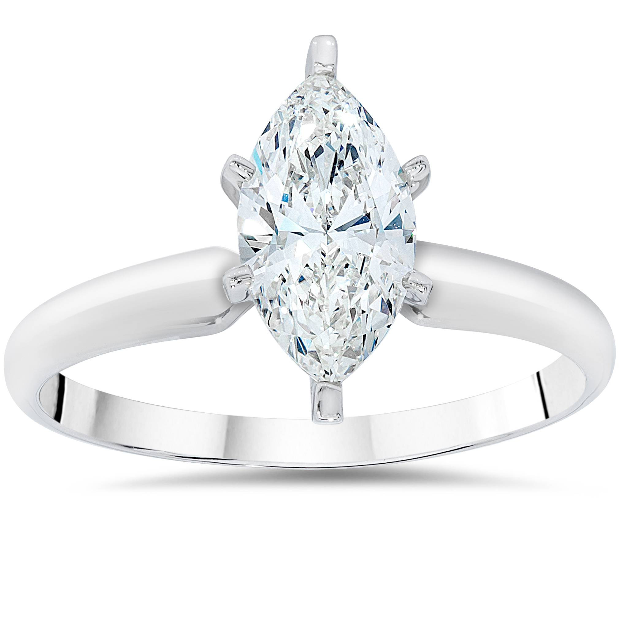 Marquise Diamond Engagement Rings
 1ct Solitaire Marquise Enhanced Diamond Engagement Ring