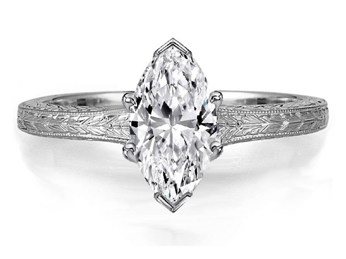 Marquise Diamond Engagement Rings
 2019 Popular Marquise Diamond Engagement Rings Settings