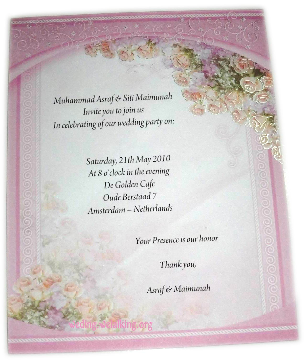 Marriage Invitation Quotes
 Zahra Alya Expressions of invitation and followed by the