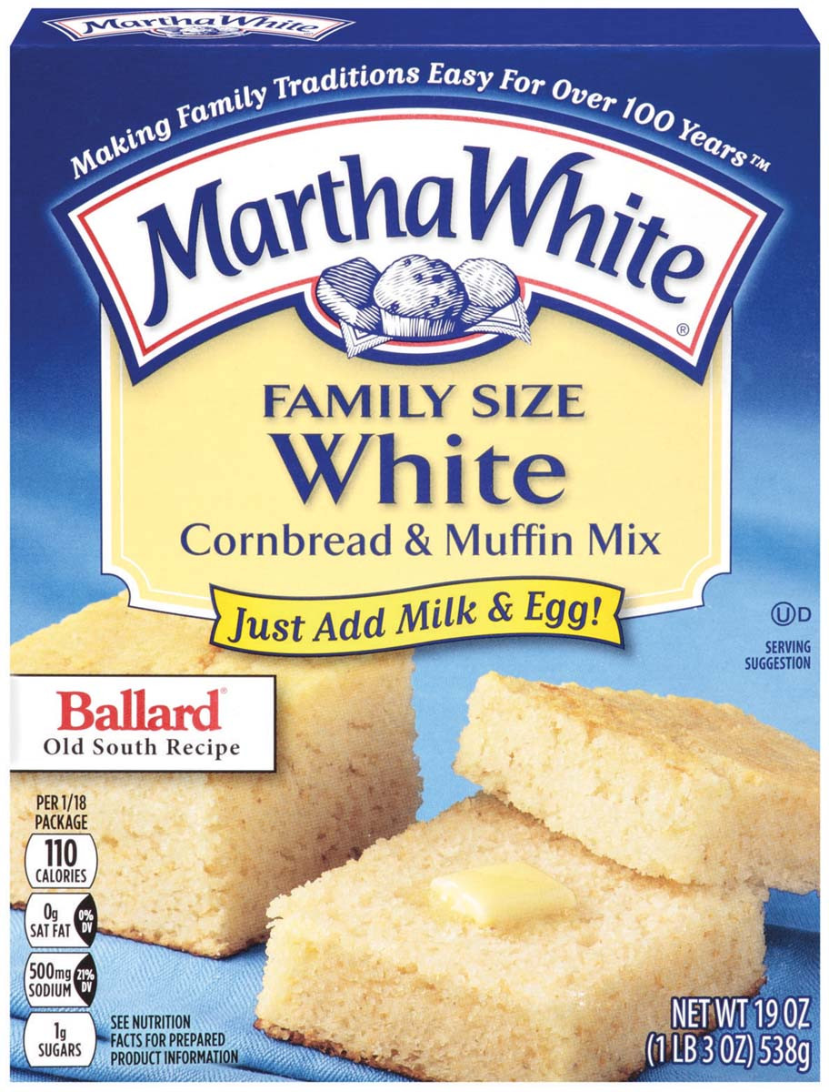 Martha White Cornbread Mix
 White Cornbread Martha White Martha White