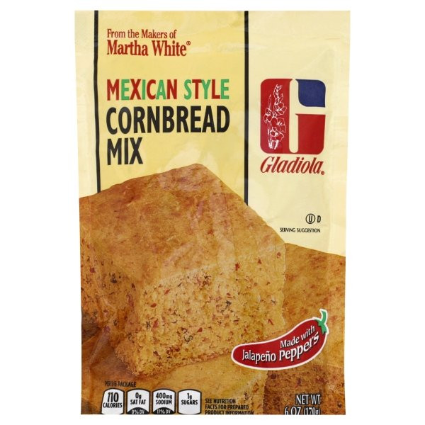 Martha White Cornbread Mix
 4 Pack Martha White Mexican Style Cornbread Mix 6 Ounce