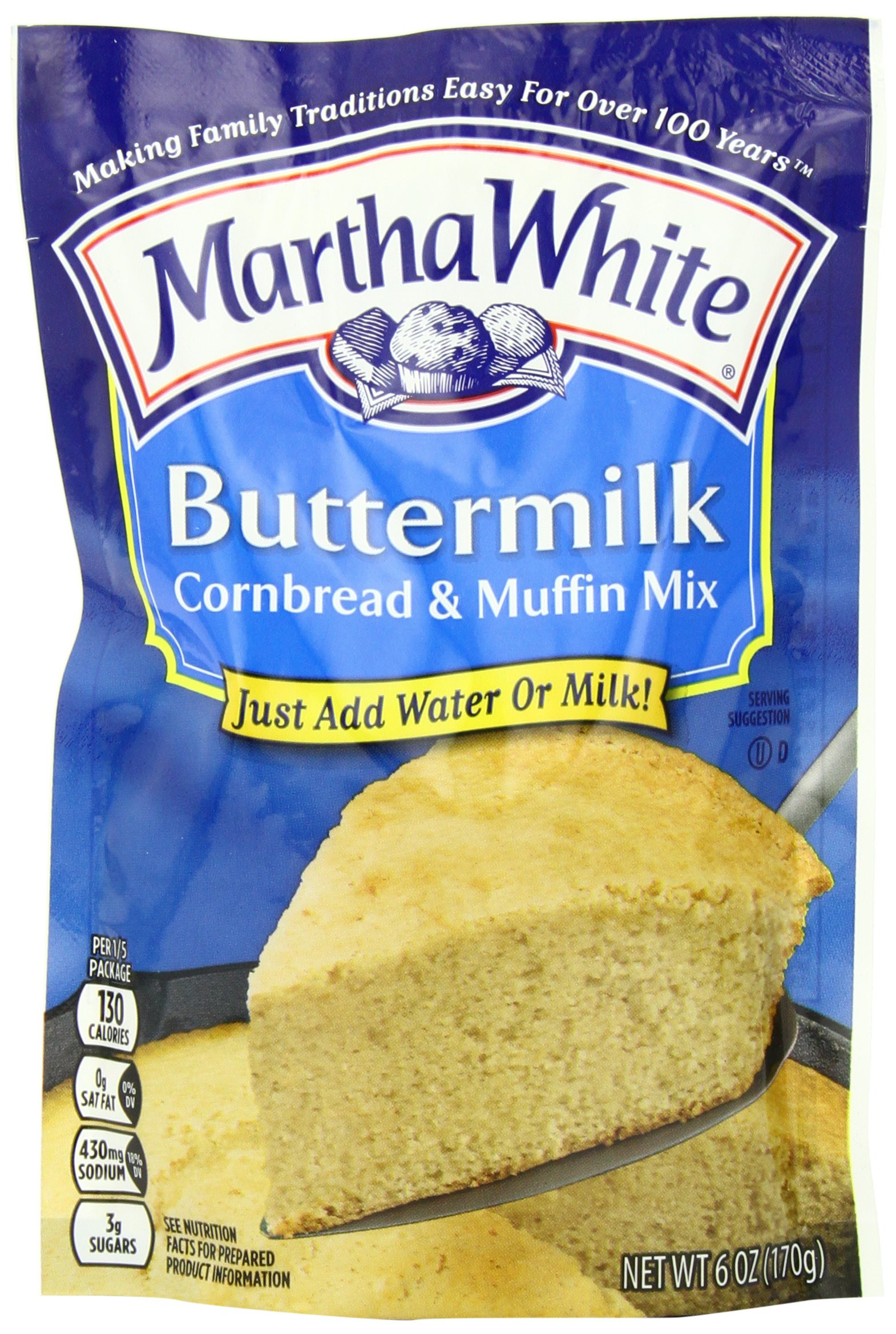 Martha White Cornbread Mix
 Amazon Martha White Sweet Yellow Cornbread and