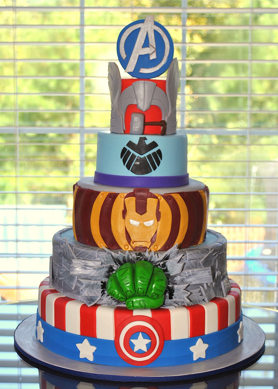 Marvel Birthday Cakes
 Hope s Sweet Cakes Avengers Cake and Party