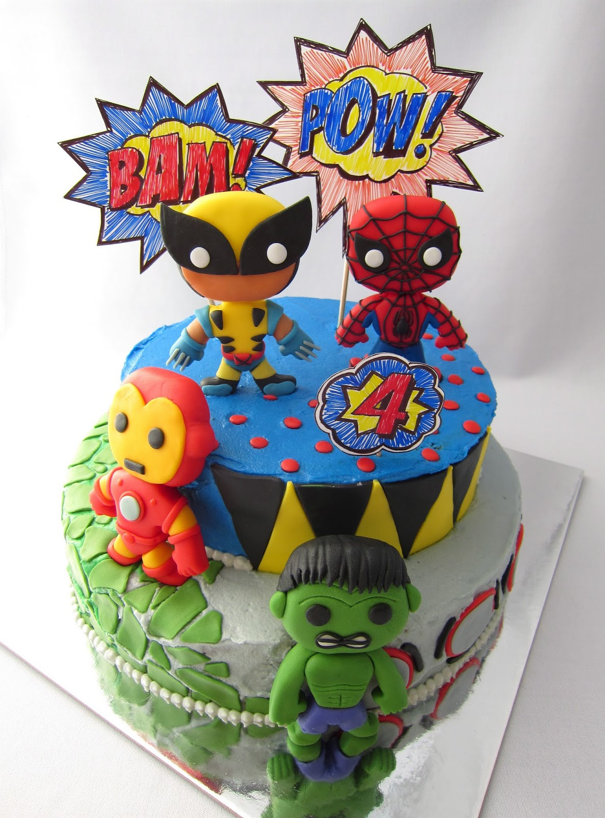 Marvel Birthday Cakes
 Clever Wren Marvel Superheroes Cake