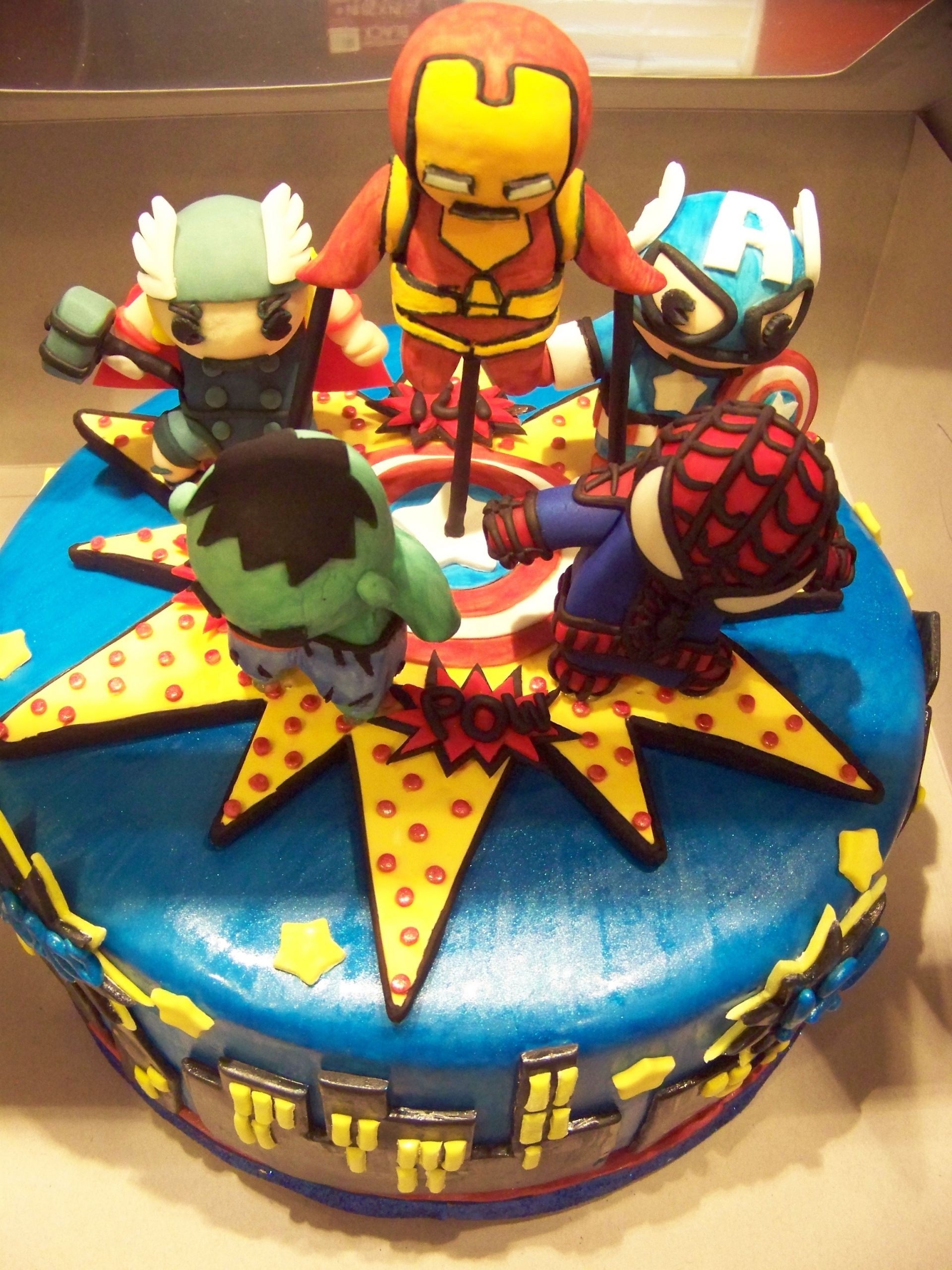 Marvel Birthday Cakes
 Little Marvel Superheroes Birthday CakeCentral