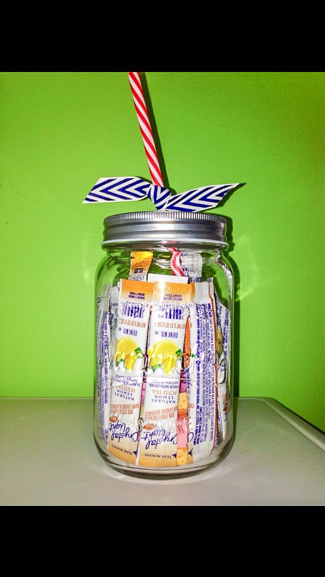 Mason Jar Birthday Gift Ideas
 Birthday t idea mason jar drinking glass filled with